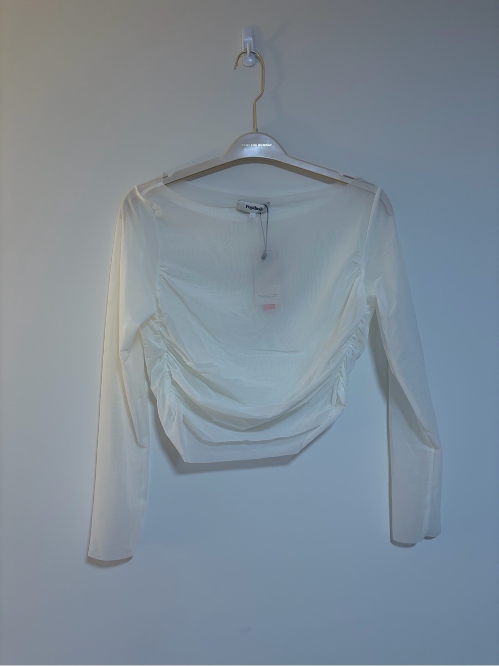 Popilush mesh crop top NWT